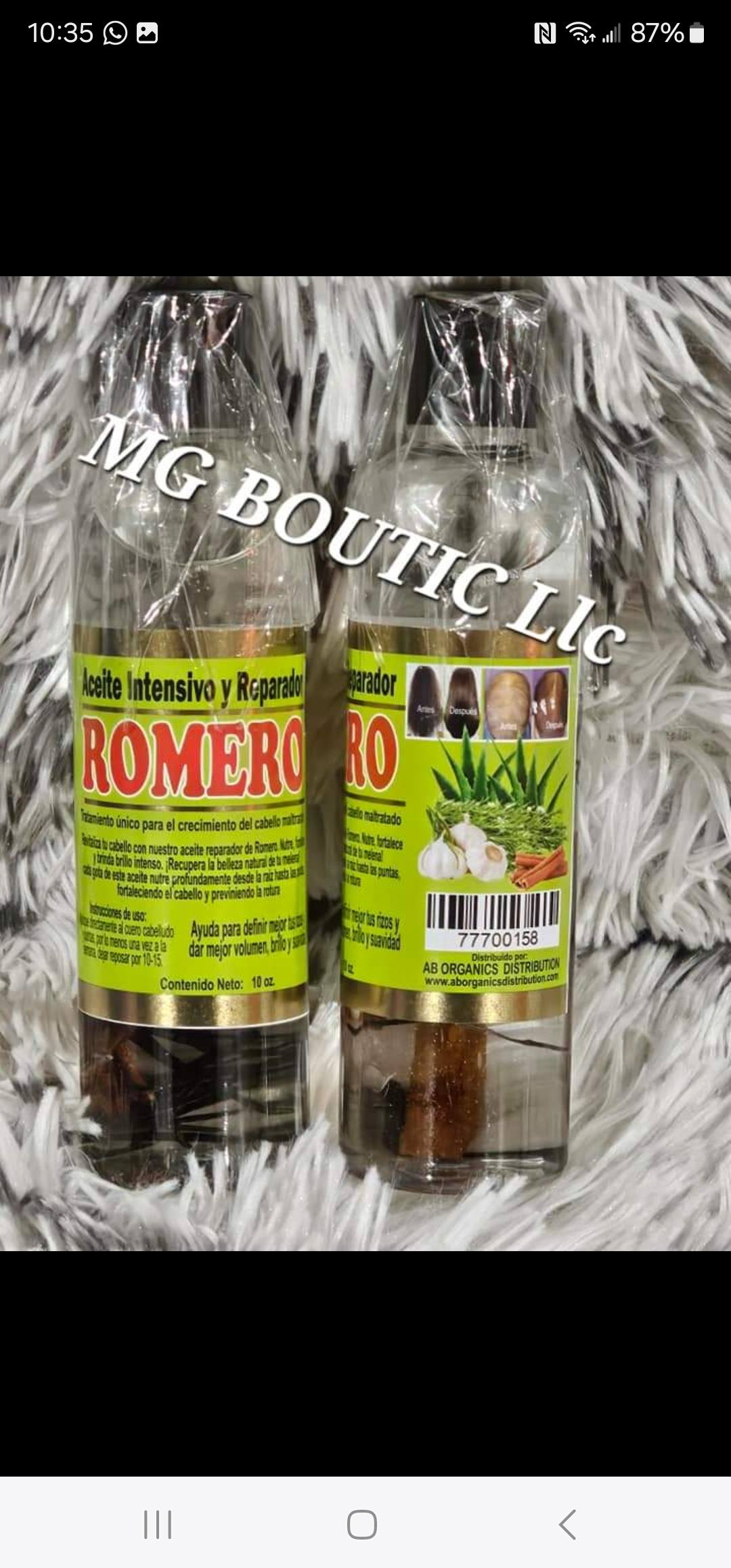 Ampolletas para el cabello