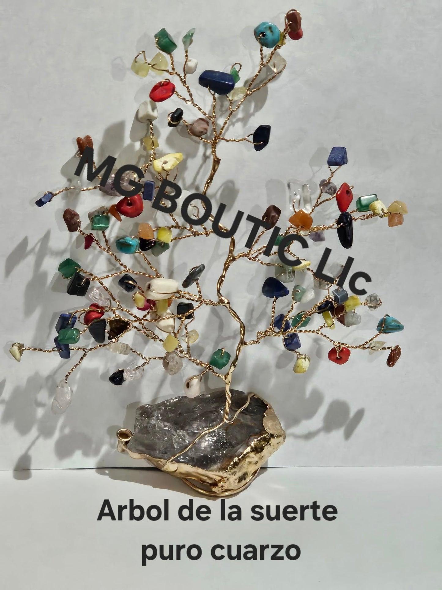Arbol de la suerta cuarzo puro